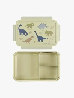 Spisetid|ALittleLovelyCompany A Little Lovely Company Bento Madkasse, Dinosaur Gul