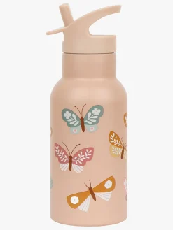 Spisetid|ALittleLovelyCompany A Little Lovely Company Drikkedunk Sommerfugl 350 ml, Pink Lyserød/Flerfarvet