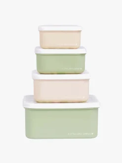 ALittleLovelyCompany Spisetid-A Little Lovely Company Madkasse-sæt, Blomstersalvie