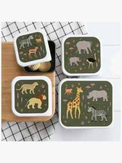 ALittleLovelyCompany Spisetid-A Little Lovely Company Madkasse-sæt, Savanna