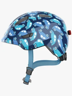 ABUS Cykler-Smiley Led Hjelm, Blue Car