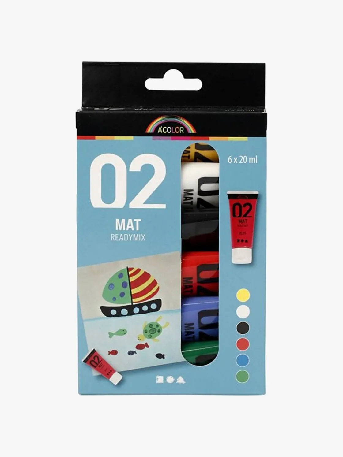 Kreativt Legetøj|Acolor A-color Readymix Standardfarver