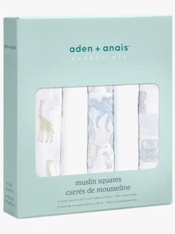 Stofbleer, Nusseklude & Babytæpper|AdenAnais Aden + Anais™ Essentials Stofble 5-Pak, Natural History Hvid