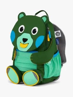 Tasker|Affenzahn Large Friend Rygsæk 8L, Creative Bear Grøn/Blå/Gul