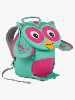 Tasker|Affenzahn Small Friend Rygsæk 4L, Owl Grøn/Lyserød
