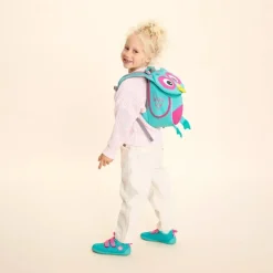 Tasker|Affenzahn Small Friend Rygsæk 4L, Owl Grøn/Lyserød