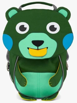 Tasker|Affenzahn Small Friend Rygsæk 4L, Creative Bear Limited Edition Grøn/Blå