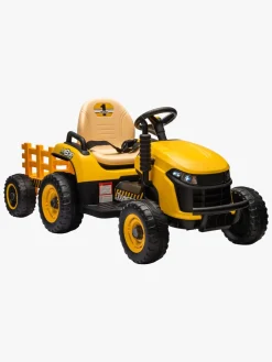 Elbiler & -Køretøjer|AlexGarage1 Alex's Garage Eltraktor med Trailer, Gul