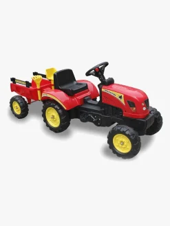 AlexGarage1 Pedal- & Gåbiler-Alex's Garage Pedaltraktor Med Trailer, Rød