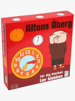Spil & Puslespil|BarboToys Alfons Åberg Børnespil 20 Brikker Lær Klokken