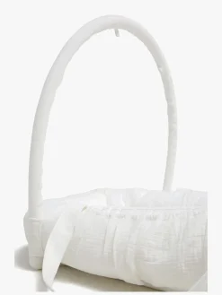 Børn AliceFox Børnesenge & Tilbehør-Alice & Fox ALBA Babynest med Håndtag, White Muslin