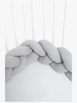 Sengetøj|AliceFox Alice & Fox ALEAH Flettet Sengerand 350cm, Light Grey Grå