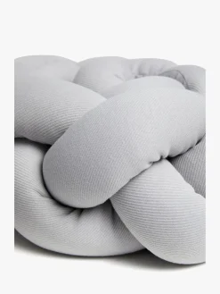 Sengetøj|AliceFox Alice & Fox ALEAH Flettet Sengerand 200cm, Light Grey Grå