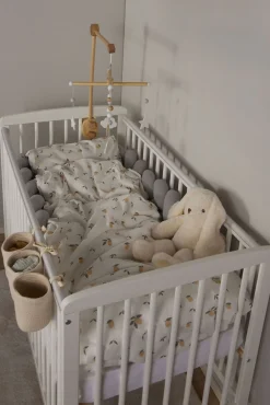 Sengetøj|AliceFox Alice & Fox ALEAH Flettet Sengerand 200cm, Light Grey Grå