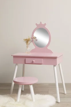 Børnemøbler|AliceFox Alice & Fox ARIEL Sminkebord Princess, Lyserød