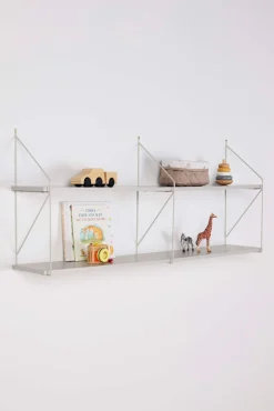 Børnemøbler|AliceFox Alice & Fox BONNIE Hylde 120 cm, Greige Grå