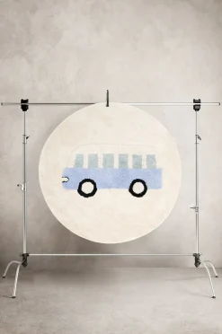 Gulvtæpper|AliceFox Alice & Fox  Bus Gulvtæppe Ø140 Beige/Blå