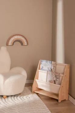 Børnemøbler|AliceFox Alice & Fox Canvas  Mini Bogreol, Natur Beige