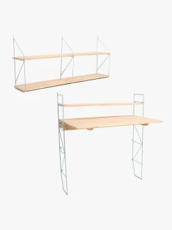 Børnemøbler|AliceFox Alice & Fox CLEO Skrivebord & Hylde, Blå/Naturel