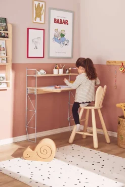 Børnemøbler|AliceFox Alice & Fox CLEO Skrivebord, Blå/Naturel