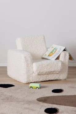 Børn AliceFox Børnemøbler-Alice & Fox Cubbie  Foldbar Lænestol, White Teddy