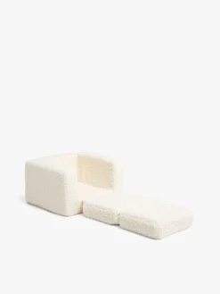 Børn AliceFox Børnemøbler-Alice & Fox Cubbie  Foldbar Lænestol, White Teddy