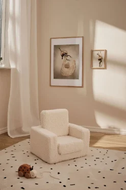 Børn AliceFox Børnemøbler-Alice & Fox Cubbie  Foldbar Lænestol, White Teddy