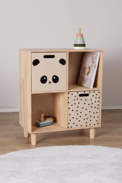 Børn AliceFox Børnemøbler-Alice & Fox DELTA Bogreol med Opbevaringskasse, Natur