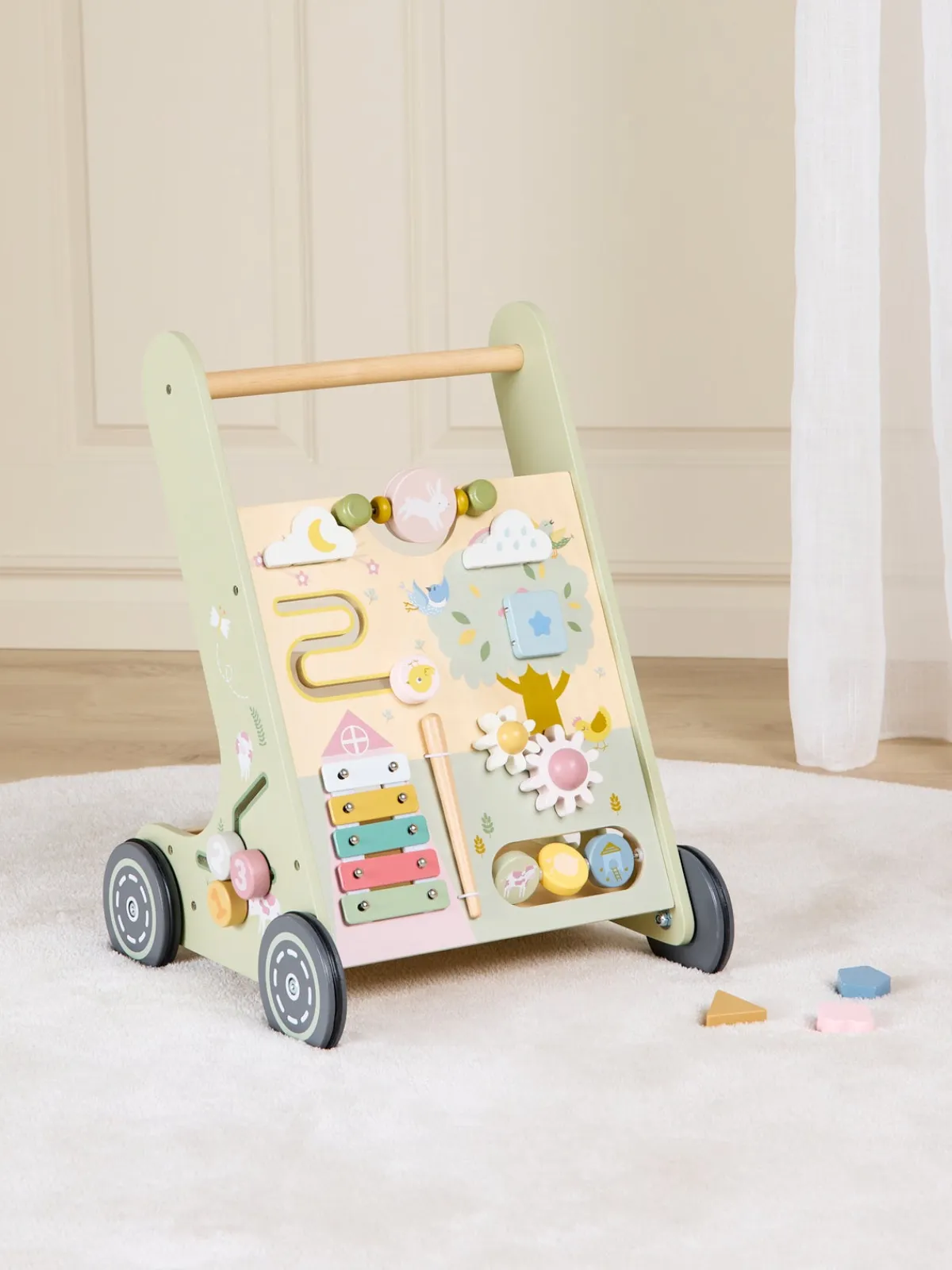 AliceFox Babylegetøj-Alice & Fox Gåvogn Bondegård, Grøn