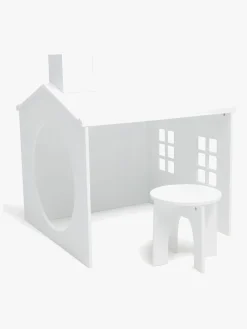 Børnemøbler|AliceFox Alice & Fox  Huset Tegnebord med Skammel, Hvid