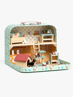 Dukker & Bamser|AliceFox Alice & Fox Kuffert Dukkehus, Blå Blå