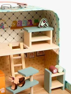 Dukker & Bamser|AliceFox Alice & Fox Kuffert Dukkehus, Blå Blå