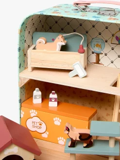 Dukker & Bamser|AliceFox Alice & Fox Kuffert Dukkehus, Blå Blå