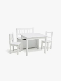 Børn AliceFox Børnemøbler-Alice & Fox LOVIS Bord & Stole + Sofa med Opbevaring, Hvid