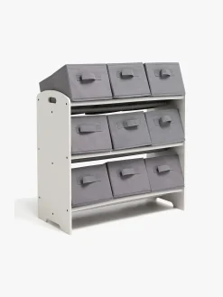 Børnemøbler|AliceFox Alice & Fox LUISA Reol med Opbevaringskasser, Grå