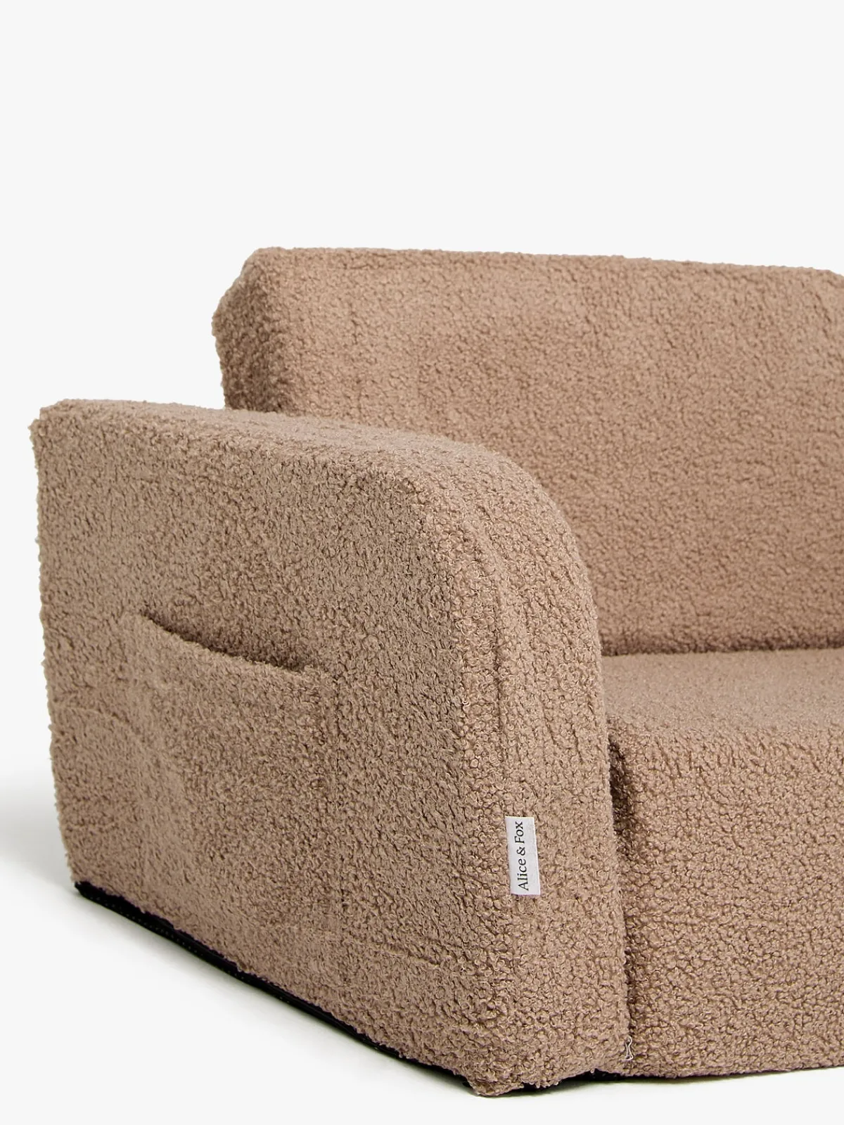 Børn AliceFox Børnemøbler-Alice & Fox MUSHY Foldbar Lænestol, Taupe Teddy