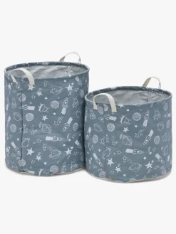 Opbevaring|AliceFox Alice & Fox Opbevaringskurv 2-pak Space, Grey/white