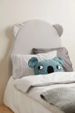 Børnesenge & Tilbehør|AliceFox Alice & Fox Sengegavl Bjørn 100x80x7, Grå/Beige Grå