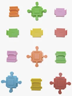 AlphaBoosterZ Togbaner & Legeborde-Alpha BoosterZ Track Connectors Cross & Across Byggesæt 12 Dele