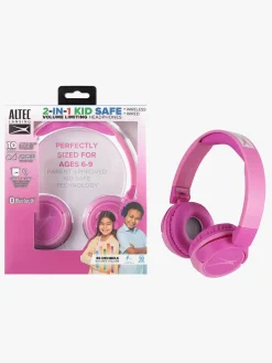 Elektronik & Media|AltecLansing Altec Lansing Høretelefoner Trådløse 2-i-1, Pink Lyserød
