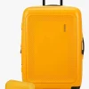 Tasker|AmericanTourister American Tourister Dashpop Kuffert 76-84L & Toilettaske POP, Golden Yellow