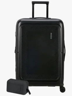 Tasker|AmericanTourister American Tourister Dashpop Kuffert 76-84L & Toilettaske POP, True Black