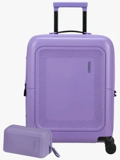 Tasker|AmericanTourister American Tourister Dashpop Kuffert 41-47L & Toilettaske POP, Violet Purple