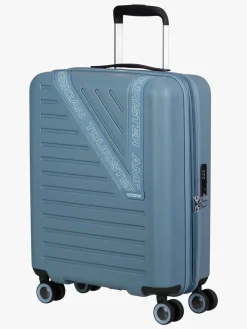 Tasker|AmericanTourister American Tourister Dynabelt Spinner Kuffert 36L, Rainstorm Blue