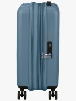 Tasker|AmericanTourister American Tourister Dynabelt Spinner Kuffert 36L, Rainstorm Blue