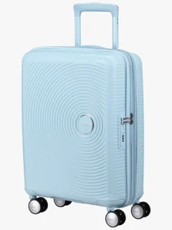 Børn AmericanTourister Tasker-American Tourister Soundbox Spinner Kuffert 35,5L, Pastel Blue