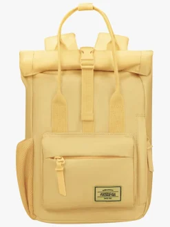 Tasker|AmericanTourister American Tourister Soundbox Kuffert 22L & Urban Groove City 7L Mini Sæt, Pastel Yellow