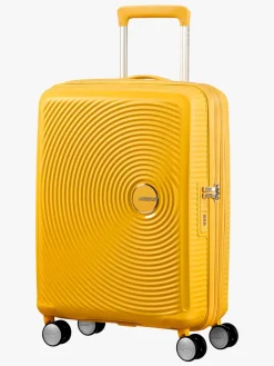 Tasker|AmericanTourister American Tourister Soundbox Spinner Rejsekuffert 35.5L, Golden Yellow Gul