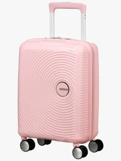 Tasker|AmericanTourister American Tourister Soundbox Kuffert 22L & Urban Groove City 7L Mini Sæt, Pastel Pink