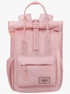 Tasker|AmericanTourister American Tourister Soundbox Kuffert 22L & Urban Groove City 7L Mini Sæt, Pastel Pink